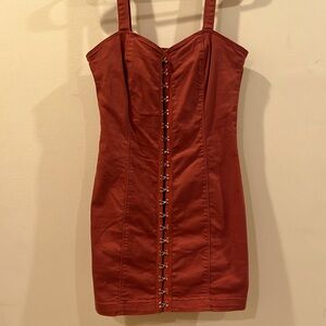 Burnt Orange bodycon dress